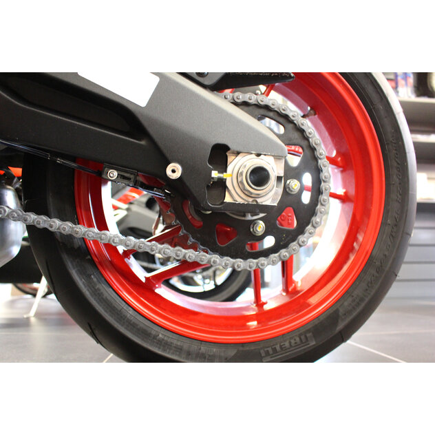 Scorpion DI discreet install Red Ducati